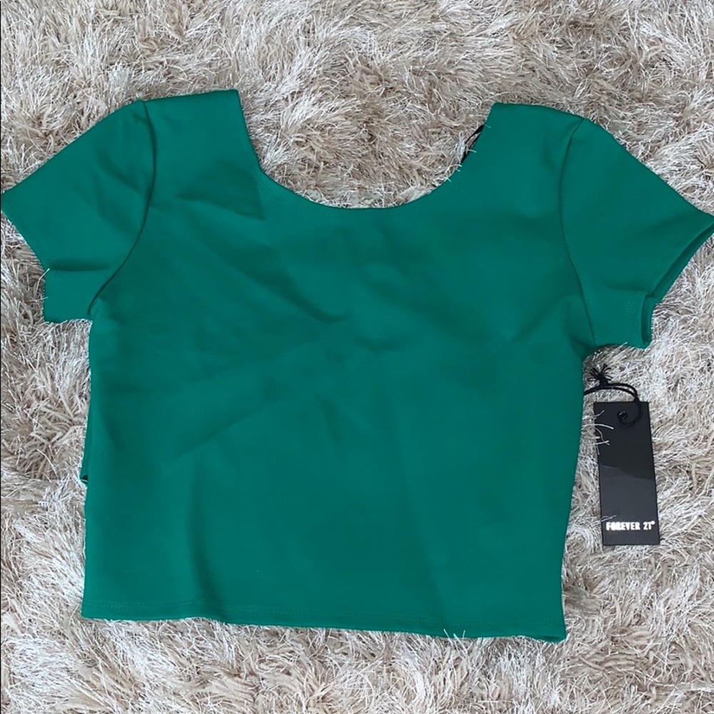 Forever 21 crossover back crop top